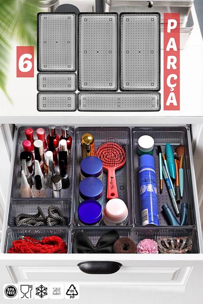 Nandy Home 6-Piece Drawer Organizer, Organizer Set