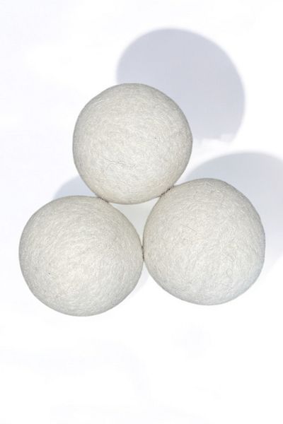 Stil Nord White Naturlig 3-Piece Wool Drying Ball Set