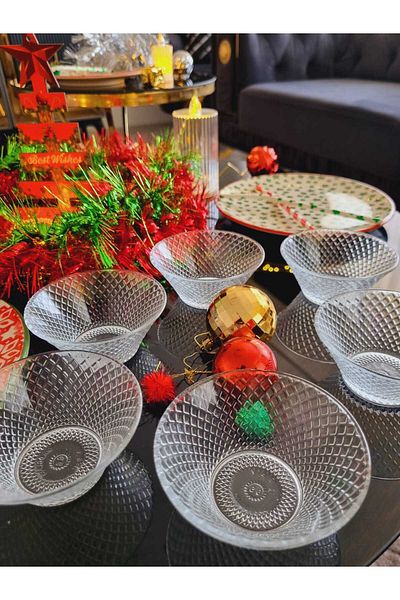 Rayan Solitare Glass Bowl Set of 6