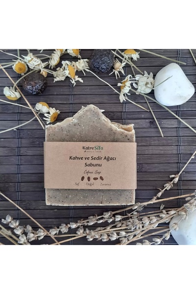katre şifa Kahveli ve Sedir Ağacı Yağlı Sabun