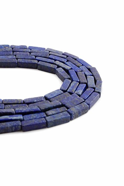 Uçar Doğaltaş Lapis Lazuli Doğal Taş Parlak Dikdörtgen Kesim 4x13mm Dizi