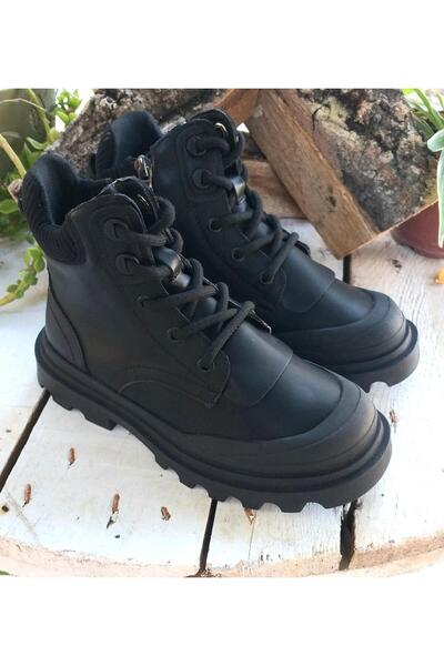 Guja 24k651 Çocuk Hakiki Deri Günlük Fermuarlı Ve Bağcıklı Bot