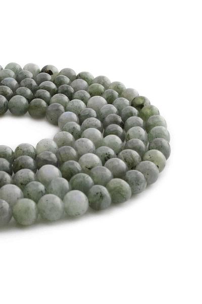 Uçar Doğaltaş Labradorite Natural Stone Bright Gray Sphere Cut 8mm Array [Aa]