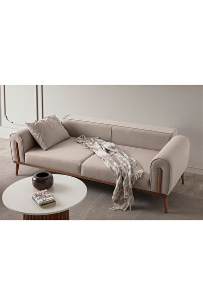 EDSY HOME Riva 3+3+1 Koltuk Takımı Sütlü Kahve