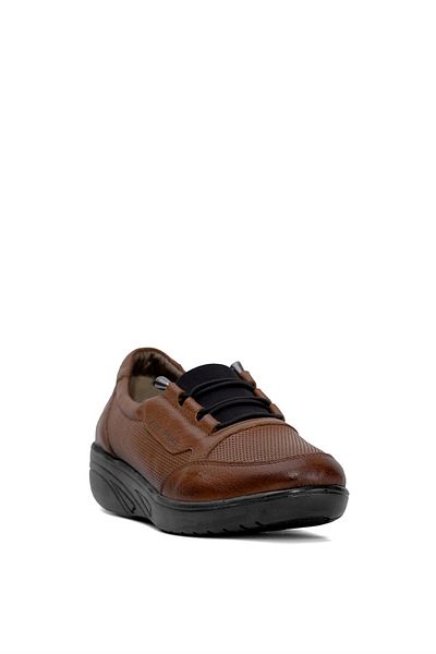 Ayakkabı Fuarı Elit BTNAT4211C - Γυναικεία παπούτσια casual από γνήσιο δέρμα, μαύρισμα