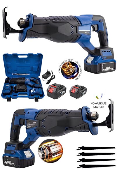 Germany Steel ALMAN 7 SERİSİ ŞARJLI TİLKİ KUYRUĞU TESTERESİ 4 BIÇAKLI KEMİK K...