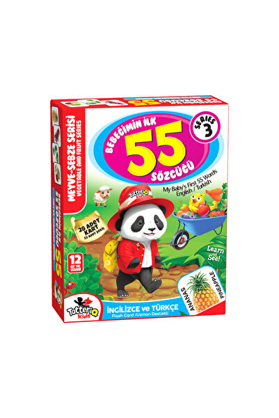 hediyecik My Baby's First 55 Words Fruits and Vegetables Series English and T...