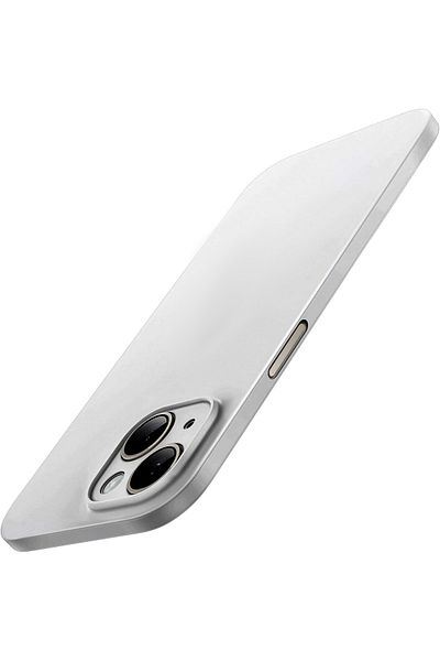 HyperAge iPhone 13 Compatible Ultra Thin Case Matte Surface Camera Protection Minimalist Design Cover Titanium Gray