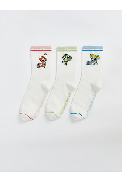 LC Waikiki Lcwk Powerpuff Girls щамповани дамски чорапи 3 бр