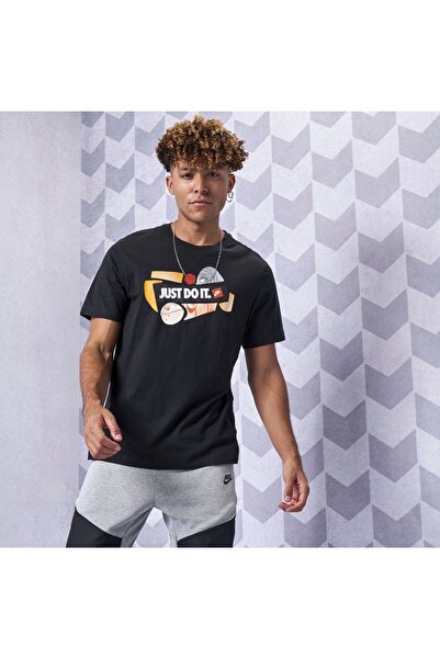 Nike Sportswear ''Rhythm & Sole'' Graphic Just Do It Siyah Erkek T-shirt