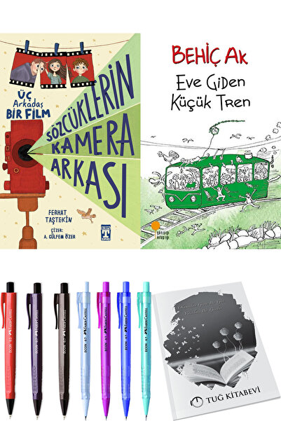 Timaş Yayınları Eve Giden Küçük Tren ve Sözcüklerin Kamera Arkası 2li Set + H...
