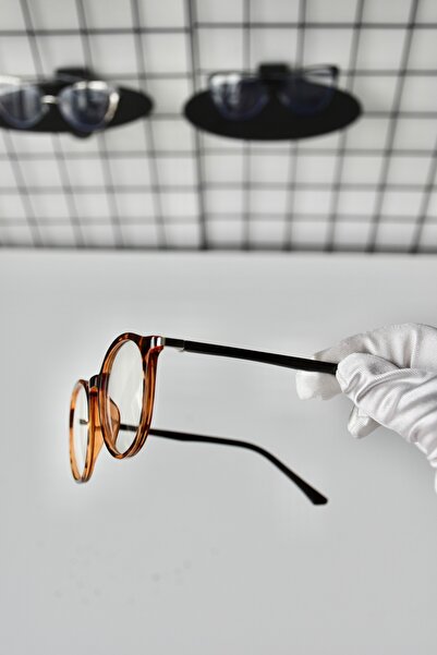 LOOKUP NEW Rex Leopard Black Clear Round Oval Tr90 Women Men Unisex Blue Screen Goggle Eyewear