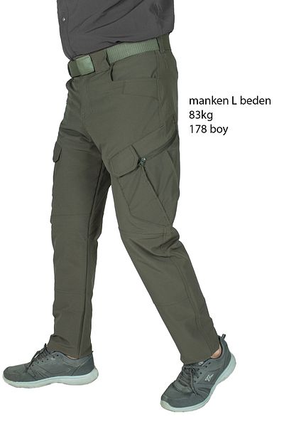 Nikbin Παντελόνι τακτικής με ελαστικό Lycra Green - με τσέπη Cargo (ΚΑΛΟΚΑΙΡΙΝΟ)