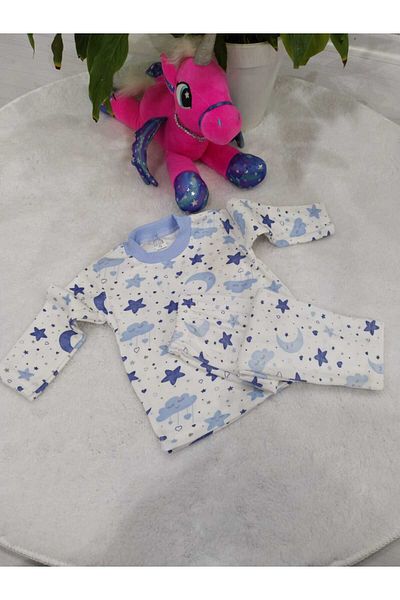 Store Baby Boy Blue Star Pajama Set - Nightgown Newborn