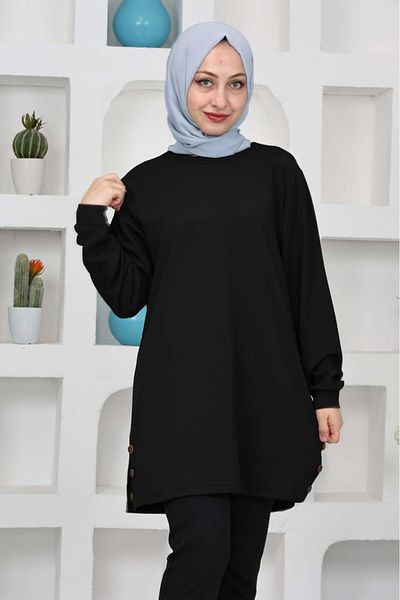 MaviMoure Women's Cycling Collar Slipping Button Slipping Flexible Lyclary Saw Tunic