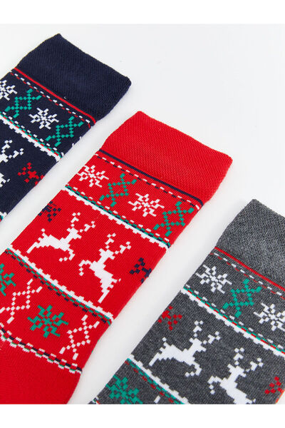 LC Waikiki Lcwk Новогодишни мъжки чорапи от 3 бр