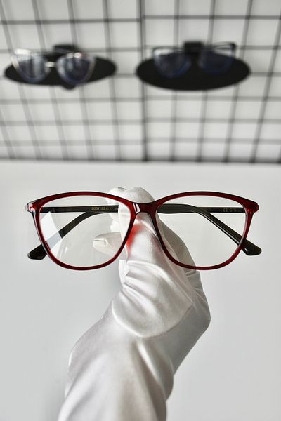 LOOKUP NEW Peter Red Black Burgundy Cat Eye Transparent Tr90 Women Men Unisex Blue Screen Goggle Eyewear