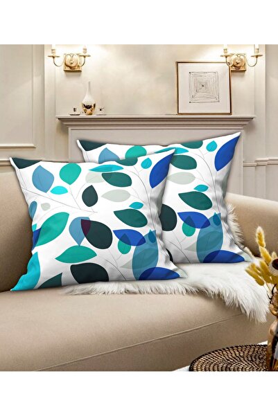 Ardizayn Somot Tkanina 2'li Navlaka za jastuk (43x43 cm) - Dvostrano Štampa