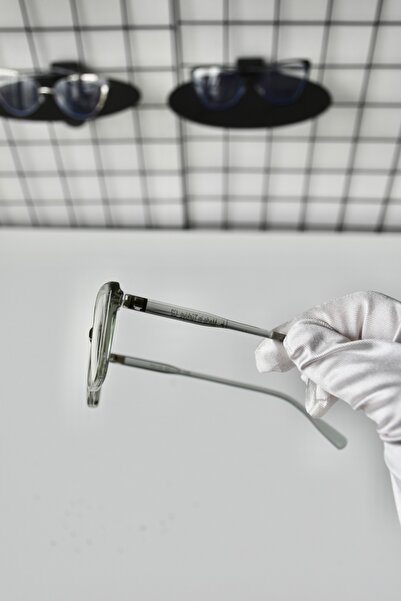 LOOKUP NEW Riley Grey Smoked Clear Rectangle Cat Eye Tr90 Women Men Unisex Blue Screen Goggle Glasses