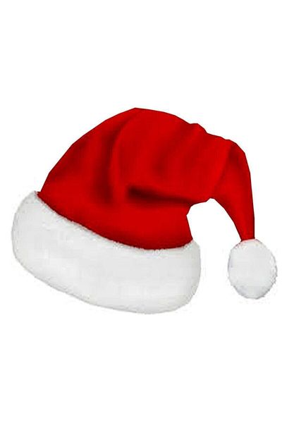 Parti Selesi Adult Christmas Hat - New Year's Hat - Fleece New Year's Hat - Santa Claus Hat