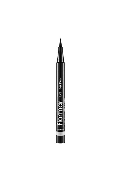 Flormar Semi Matte Finish Eyeliner (BLACK) - Eyeliner Pen - 001 Black -8690604109609