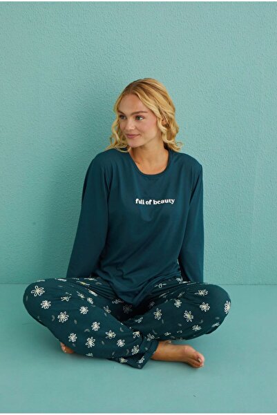 İpek Σετ γυναικεία μακρυμάνικη πιτζάμες