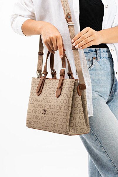 Çanta Trend Geantă Polo Of Colors pentru femei, cu monogramă scrisă, din piel...