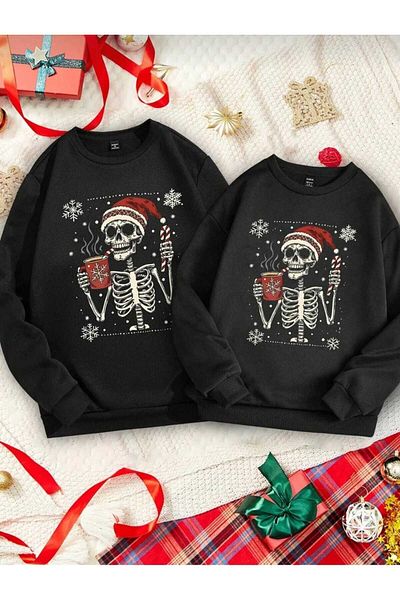 BUY CENTER Unisex Christmas Themed Oversize Sweatshirt - Hoodie