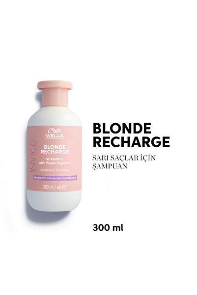 Wella Professionals Invigo Blonde Recharge Cool Blonde Nötrleştirici Mor Şamp...