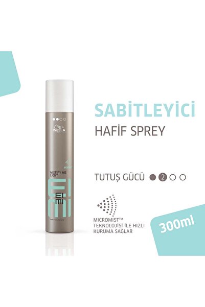 Wella Professionals Eimi Mistify Me Light Hold Fast Drying Saç Spreyi 300 ml