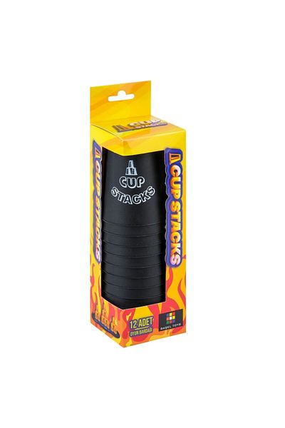 Doğan Oyuncak Dünyası Black Original Cup Stacks Cup Game - Fast Cups