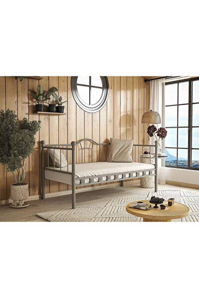 Home DZGN HOME ETRAK SEDİR METAL KARYOLA - GRİ