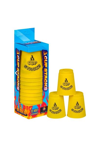Doğan Oyuncak Dünyası Fast Cup Game - Speed Cup - Yellow Original Cup Stacks