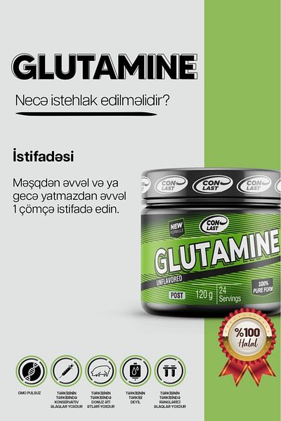 Conlast Glutamine 120g - 24 Serve Cut