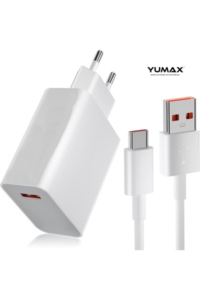 yumax 67 Watt Typ-c Hızlı Sayaçlı Şarj Aleti Turbo Göstergeli Tüm Mi Redmi Modellerle Uyumludur