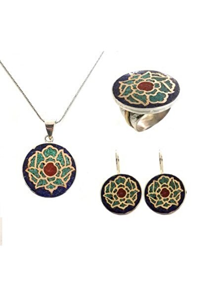 Söğütlü Silver MOZAİK DOĞALTAŞLI ÜÇLÜ SET set8364