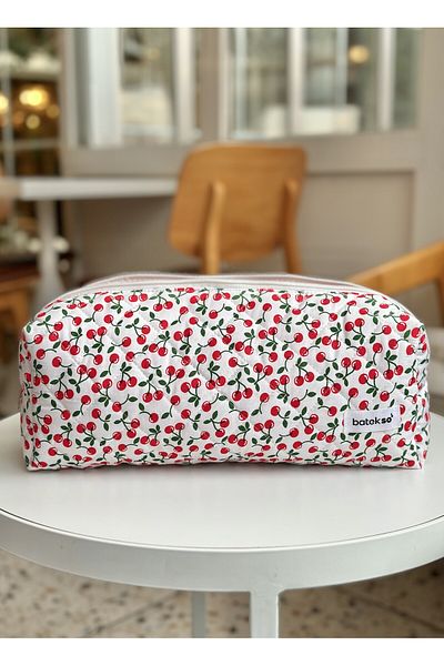 Batekso Travel Case for Hair Styler with Cherry Pattern - Size XL