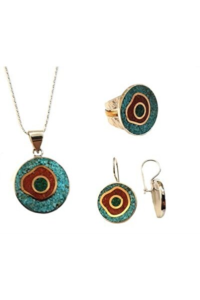 Söğütlü Silver MOZAİK DOĞALTAŞLI ÜÇLÜ SET set8363