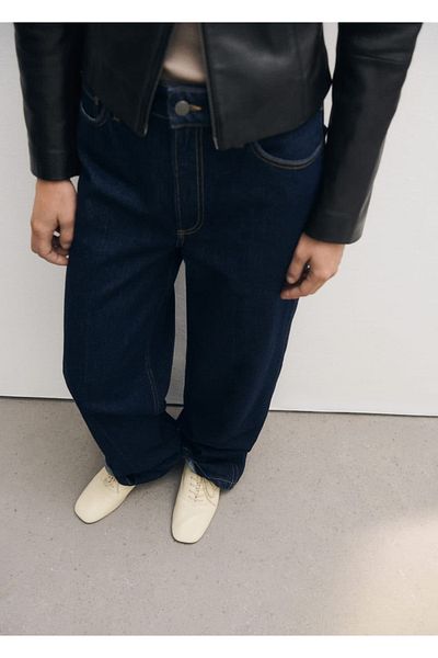 MANGO Woman Schnürschuhe aus Leder