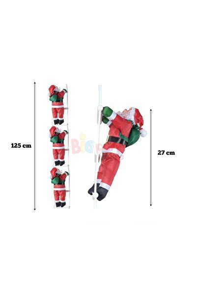 Empressco Renkli Noel Baba Merdiven Tırmanan figürleri, eğlenceli ve dekorati...