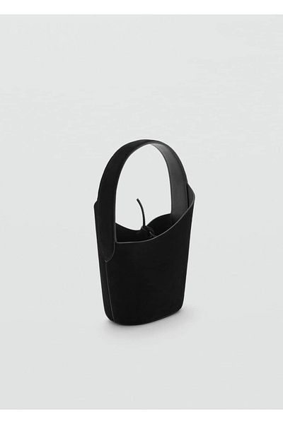 MANGO Woman Leather Clutch Bag