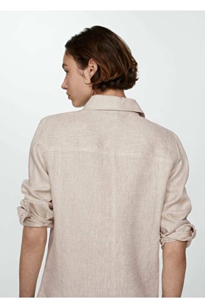 MANGO Woman %100 keten gömlek