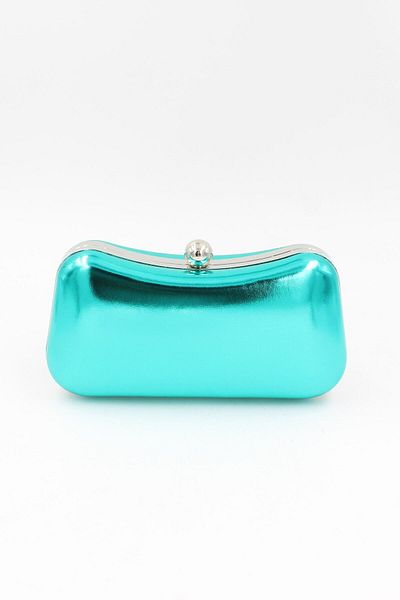 Chantaky 068 1500 Turquoise Shiny Crinkle Evening Bag Evening Bag