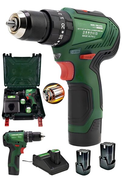 Germany Steel Profesyonel v58 10Ah Çift Akülü Darbeli 2 Kademeli Kömürsüz Çel...