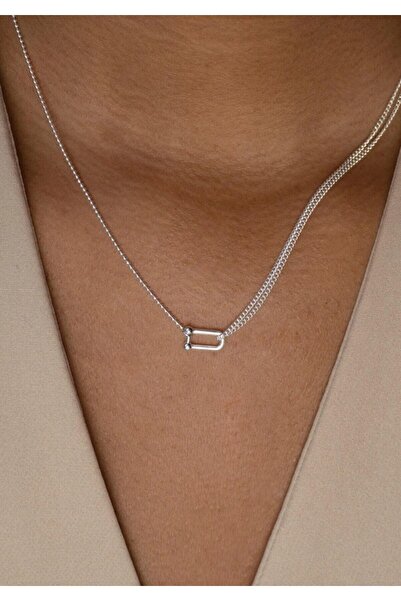 Ricco Jewellery 925 Ayar Gümüş El Yapımı Tiff Kolye