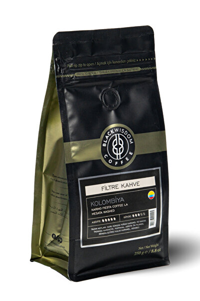 Black Wisdom Kolombiya - Narino Fiesta Coffee La Mesata 250 G Filtre Kahve