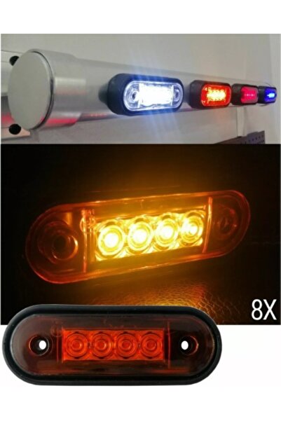 AHMET OTOMOTİV KROM BORU LEDİ SARI RENK 12V-24V
