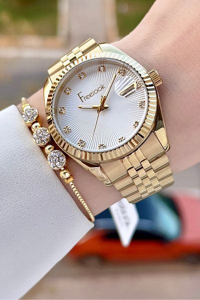Freelook Gold Colored Women Watches Styles Prices Trendyol
