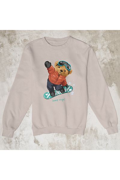 SUNFREE KAYAK TEDDY BEAR BASKILI OVERSIZE ΒΑΜΒΑΚΟΣ ΣΟΥΕΤΣΕΡΤ