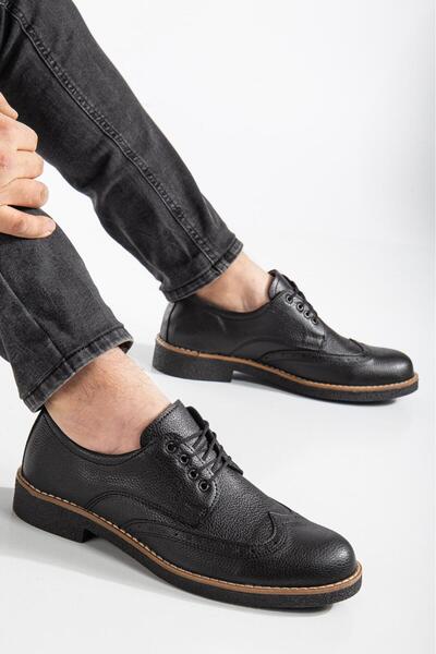 MY GROSS SHOES Ανδρικά μαύρα άνετα παπούτσια - 4 εποχές